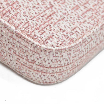 $4500 Chanel  Canvas Small Deauville Clutch With Chain Pink