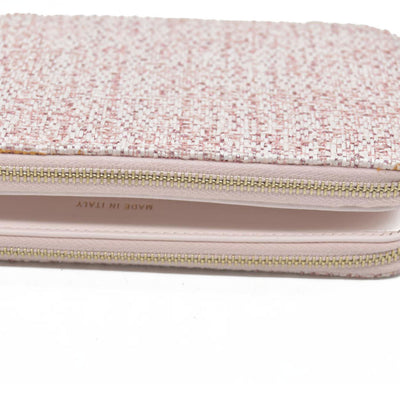 $4500 Chanel  Canvas Small Deauville Clutch With Chain Pink