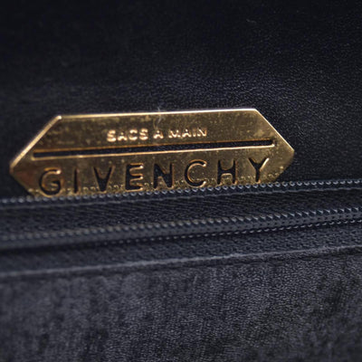 $1350 GIVENCHY Smooth Calfskin 4G Logo Flap Top Handle Bag Black CONSIGNMENT 10021220