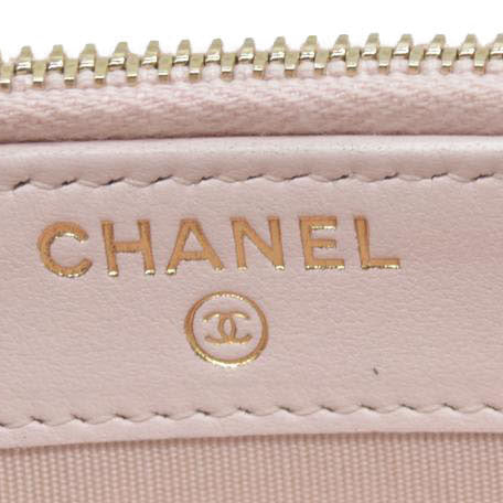 $4500 Chanel  Canvas Small Deauville Clutch With Chain Pink