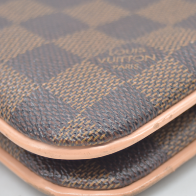 $1420 2020 Louis Vuitton Double Zip Pochette Damier Ebene MI0220 10020365