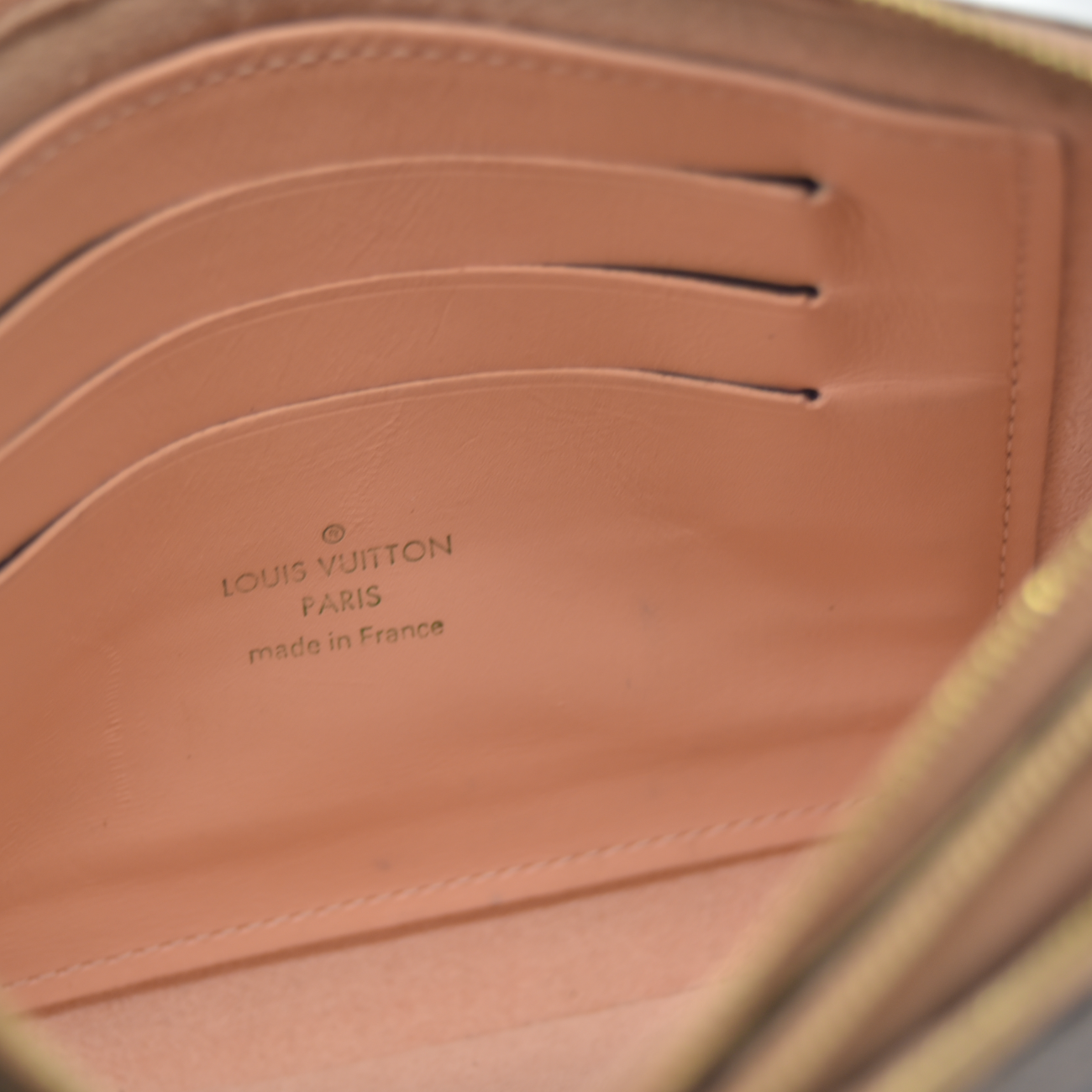 $1420 2020 Louis Vuitton Double Zip Pochette Damier Ebene MI0220