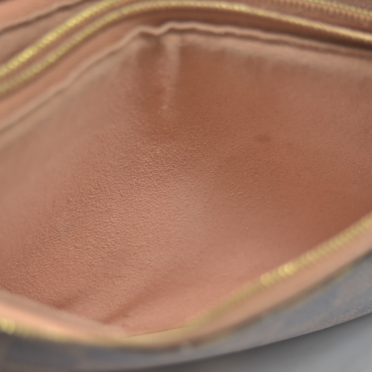 $1420 2020 Louis Vuitton Double Zip Pochette Damier Ebene MI0220