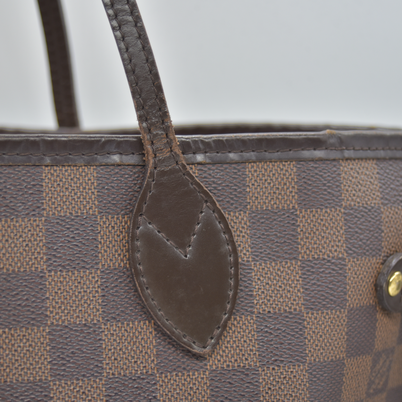 $2240 2010 Louis Vuitton Neverfull MM Damier Ebene  CA0190