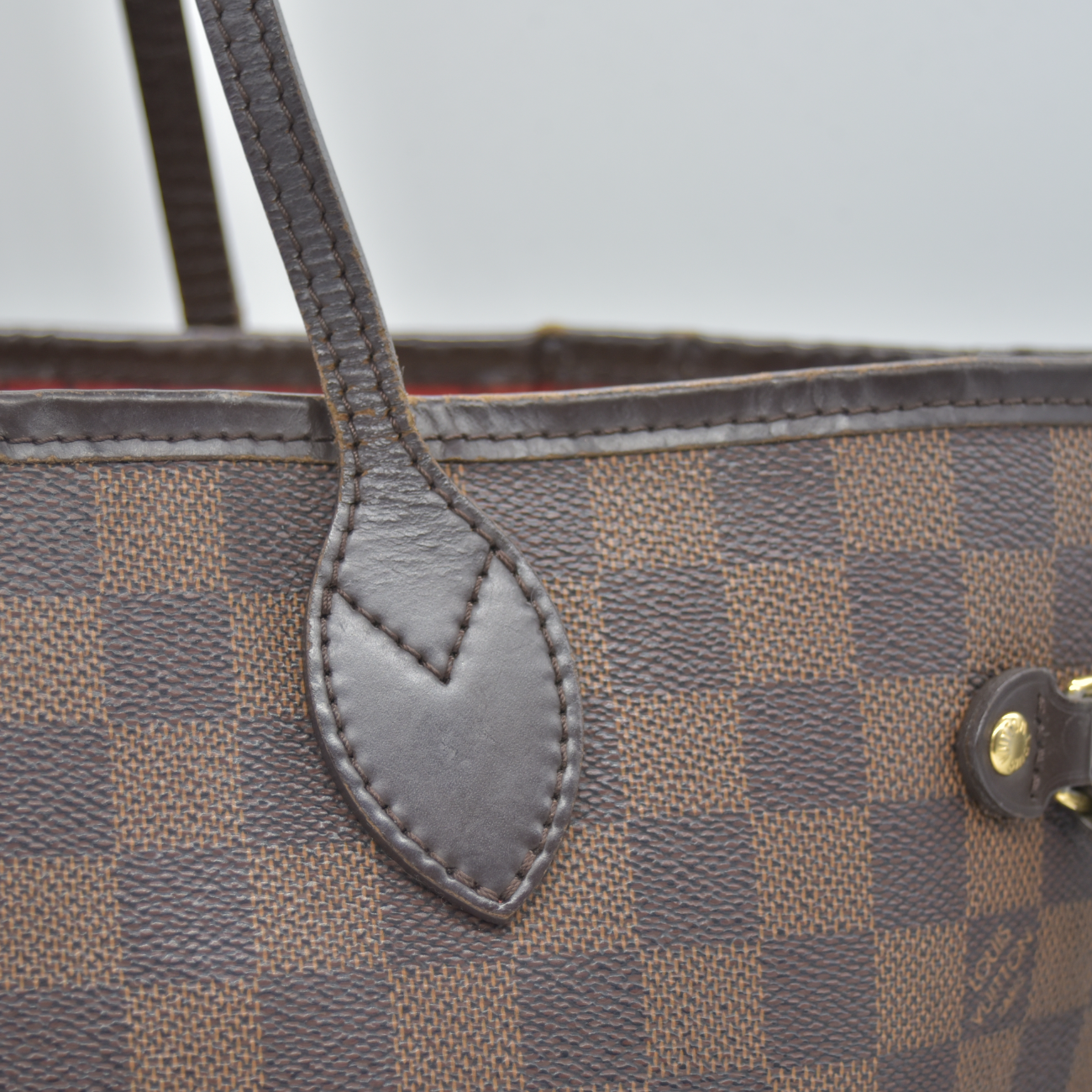$2240 2010 Louis Vuitton Neverfull MM Damier Ebene  CA0190