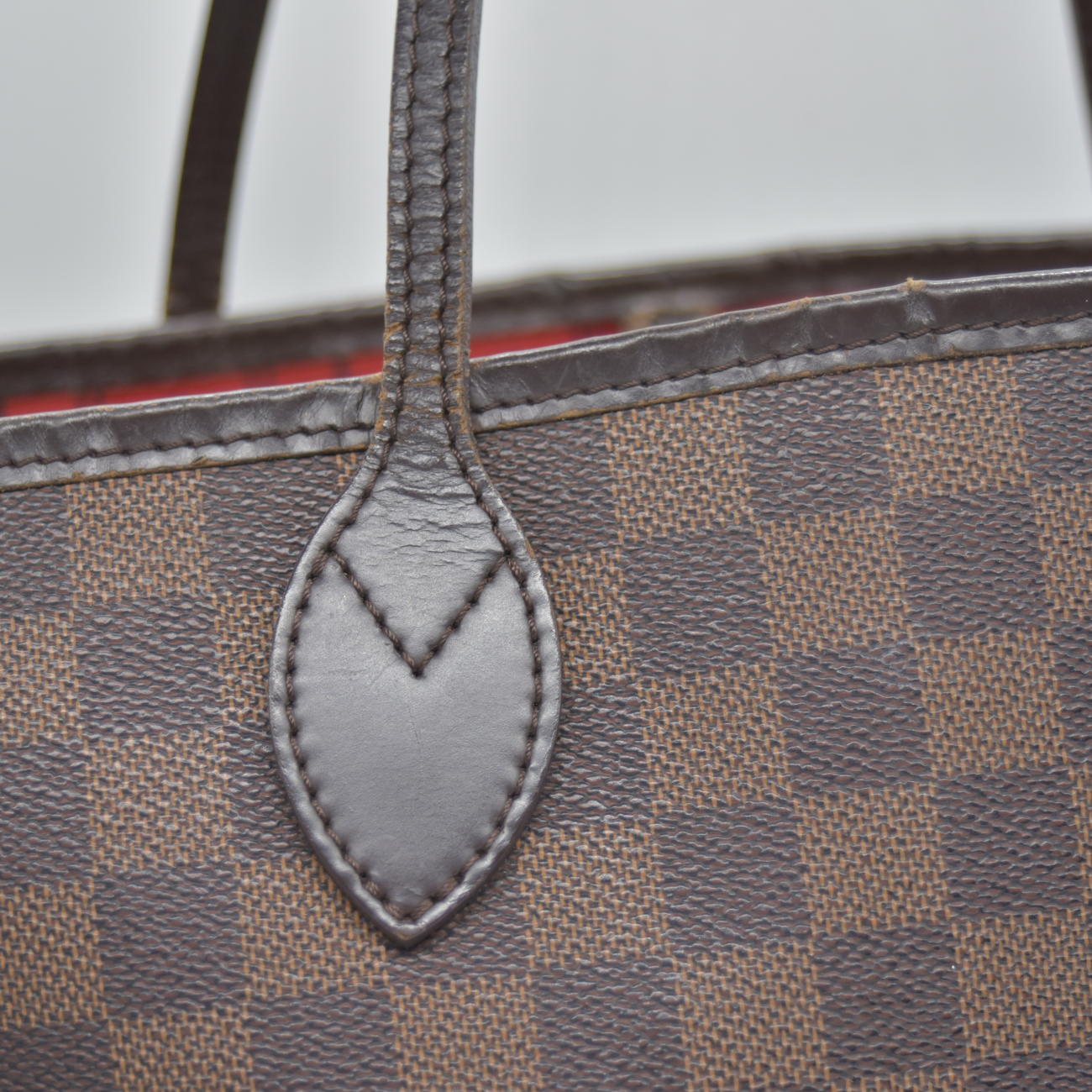 $2240 2010 Louis Vuitton Neverfull MM Damier Ebene  CA0190