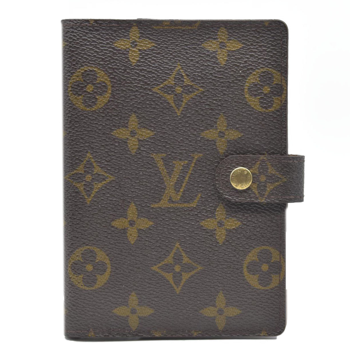 $505 Louis Vuitton Monogram Agenda PM Notebook Cover Brown CA1919