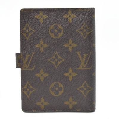 $505 Louis Vuitton Monogram Agenda PM Notebook Cover Brown CA1919