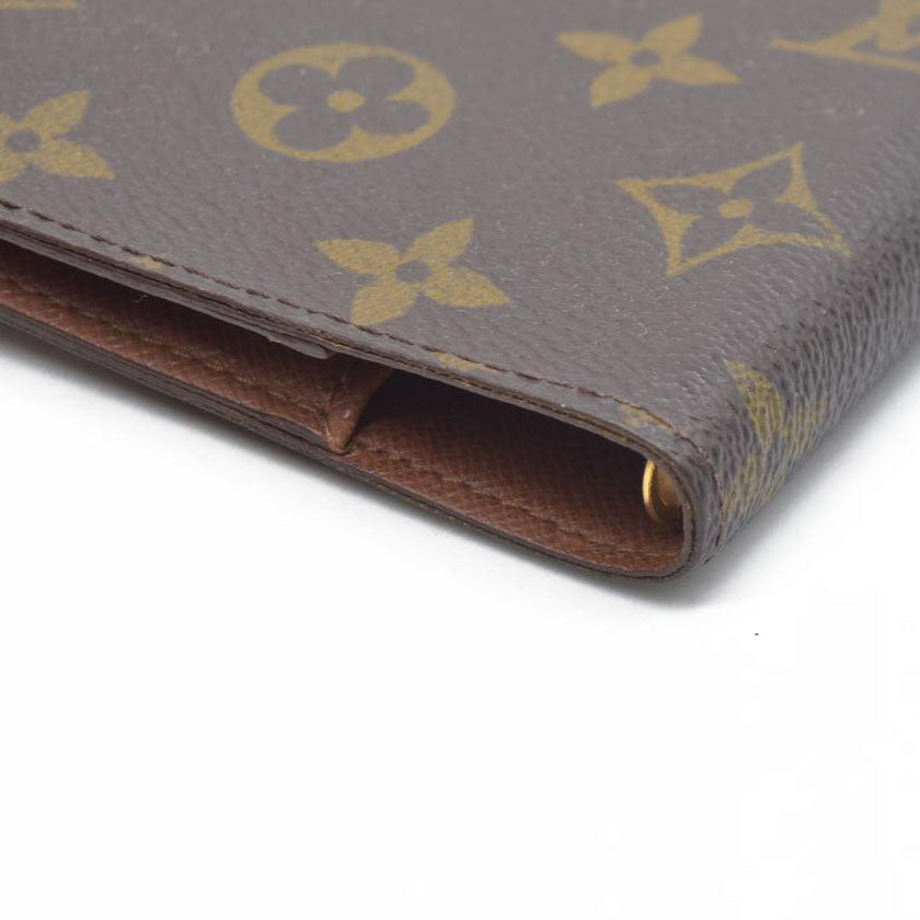 $505 Louis Vuitton Monogram Agenda PM Notebook Cover Brown CA1919