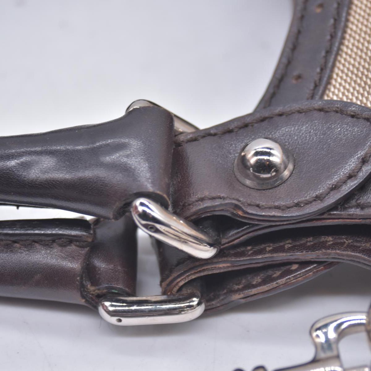 $1650 Gucci GG Web Canvas Reins Bag CONSIGNMENT 10021217