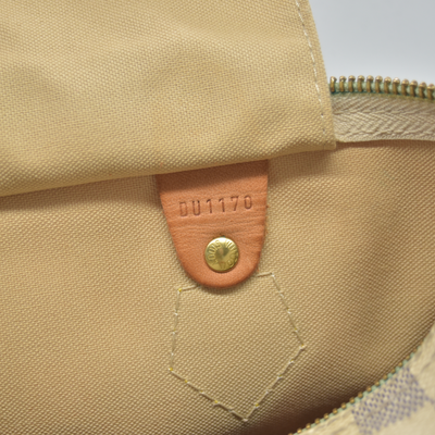$1550 2010 Louis Vuitton Speedy 30 Damier Azur DU1170