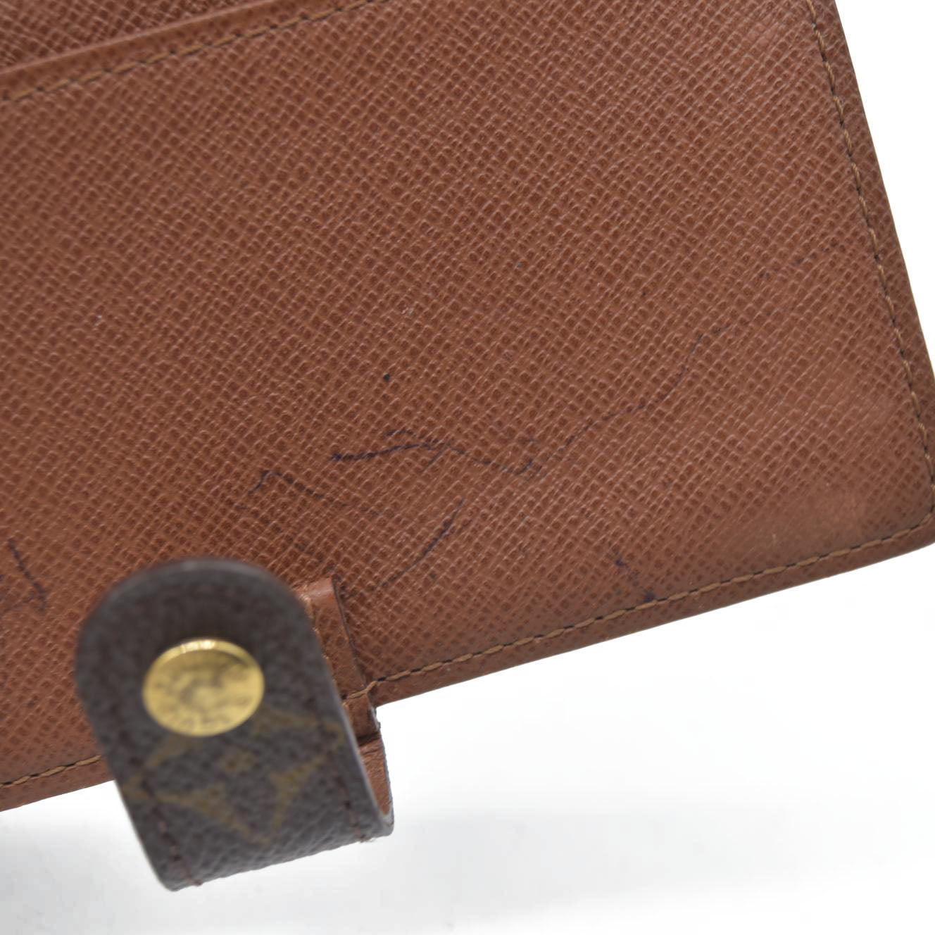 $505 Louis Vuitton Monogram Agenda PM Notebook Cover Brown CA1919