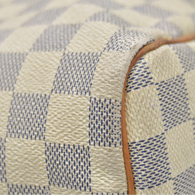 $1550 2010 Louis Vuitton Speedy 30 Damier Azur DU1170