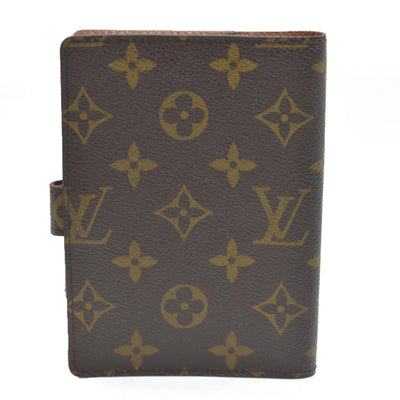 $505 Louis Vuitton Monogram Agenda PM Notebook Cover Brown CA1908