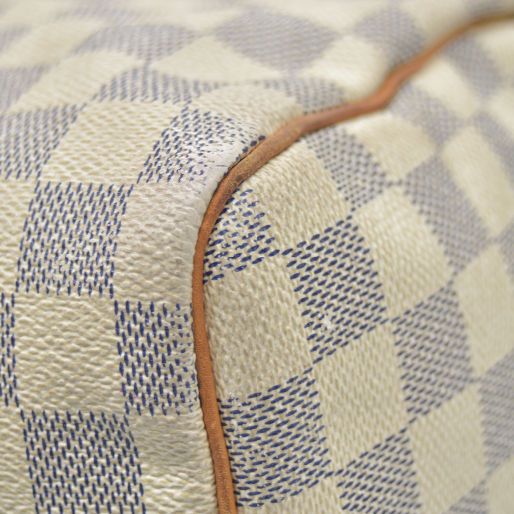 $1550 2010 Louis Vuitton Speedy 30 Damier Azur DU1170