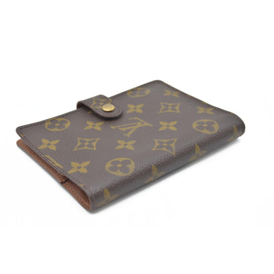 $505 Louis Vuitton Monogram Agenda PM Notebook Cover Brown CA1908