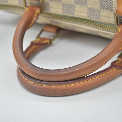 $1550 2010 Louis Vuitton Speedy 30 Damier Azur DU1170