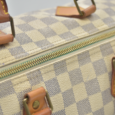 $1550 2010 Louis Vuitton Speedy 30 Damier Azur DU1170