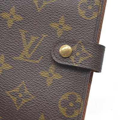 $505 Louis Vuitton Monogram Agenda PM Notebook Cover Brown CA1908