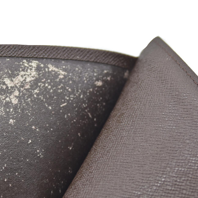 $390 Louis Vuitton 1999 Damier Ebene Passport Holder Wallet