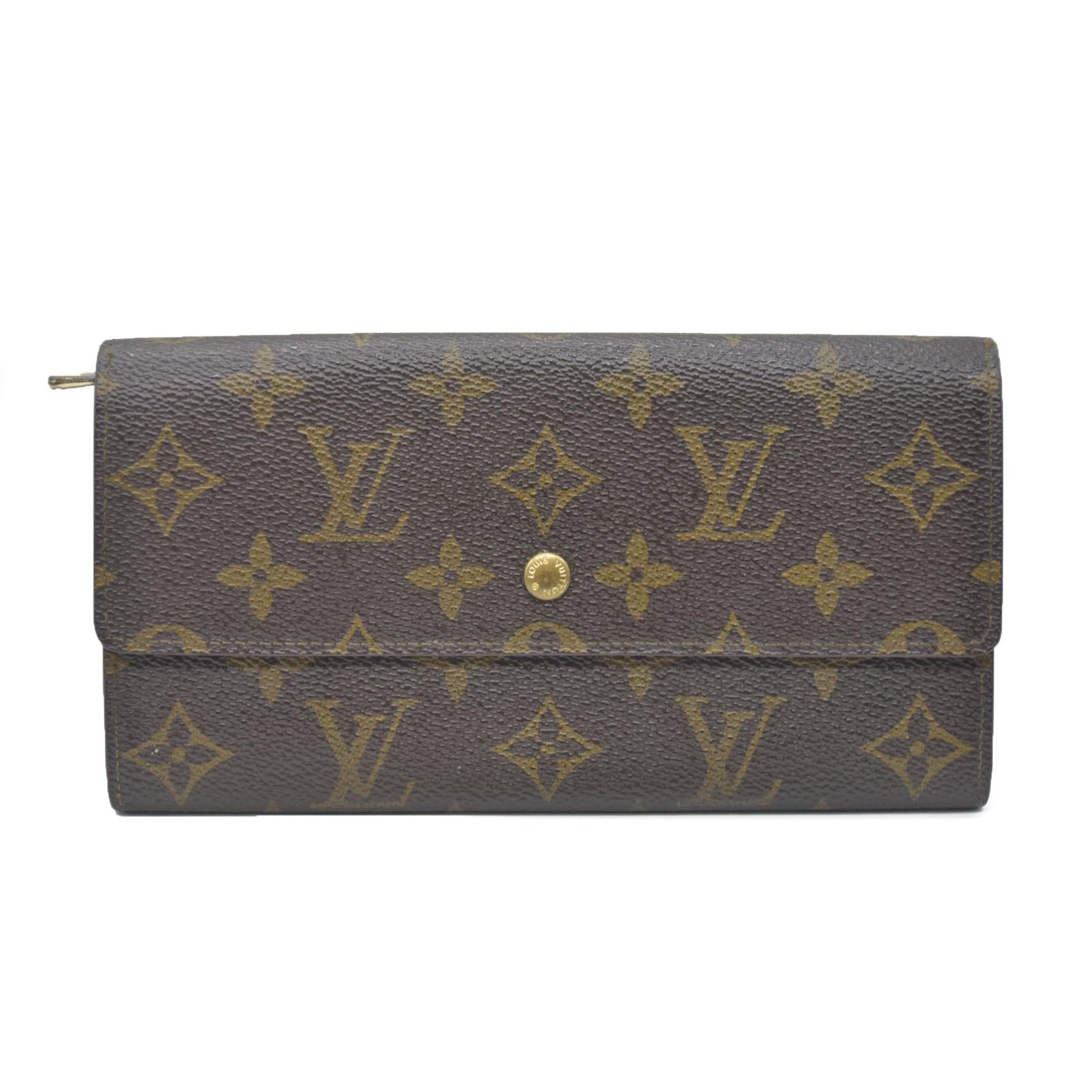 Louis Vuitton $725 Monogram Portefeiulle Sarah Long Bifold Wallet AN1920 CONSIGNMENT
