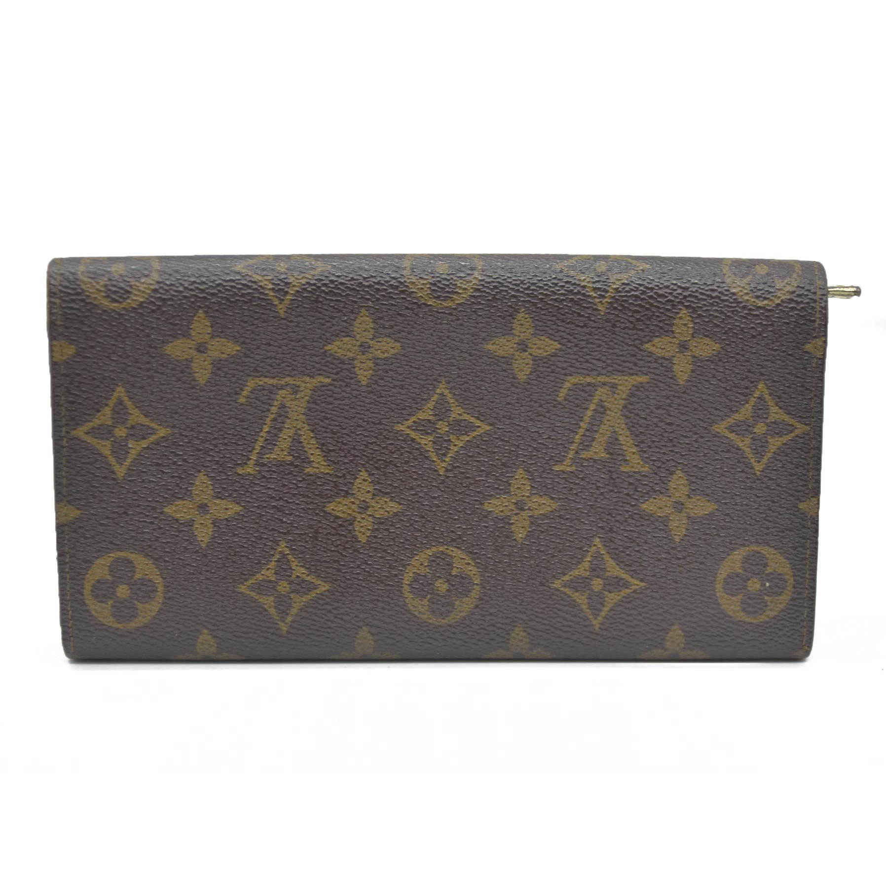 Louis Vuitton $725 Monogram Portefeiulle Sarah Long Bifold Wallet AN1920 CONSIGNMENT