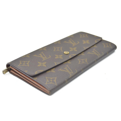 Louis Vuitton $725 Monogram Portefeiulle Sarah Long Bifold Wallet AN1920 CONSIGNMENT