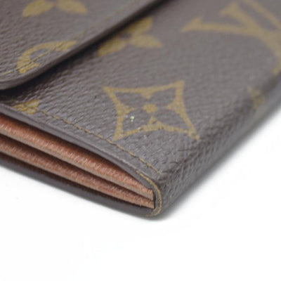Louis Vuitton $725 Monogram Portefeiulle Sarah Long Bifold Wallet AN1920 CONSIGNMENT