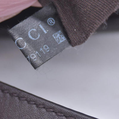 $1350 Gucci GG Supreme Monogram Medium Zippered Tote Dark Brown CONSIGNMENT 10021244