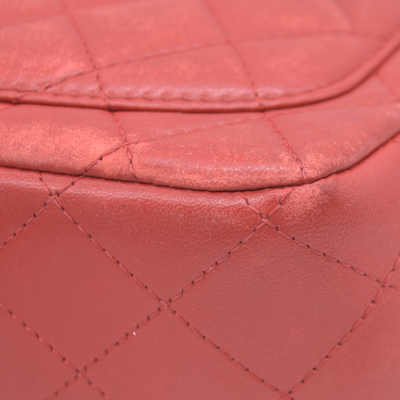 $5200 Chanel Classic Mini Square Flap Bag Red