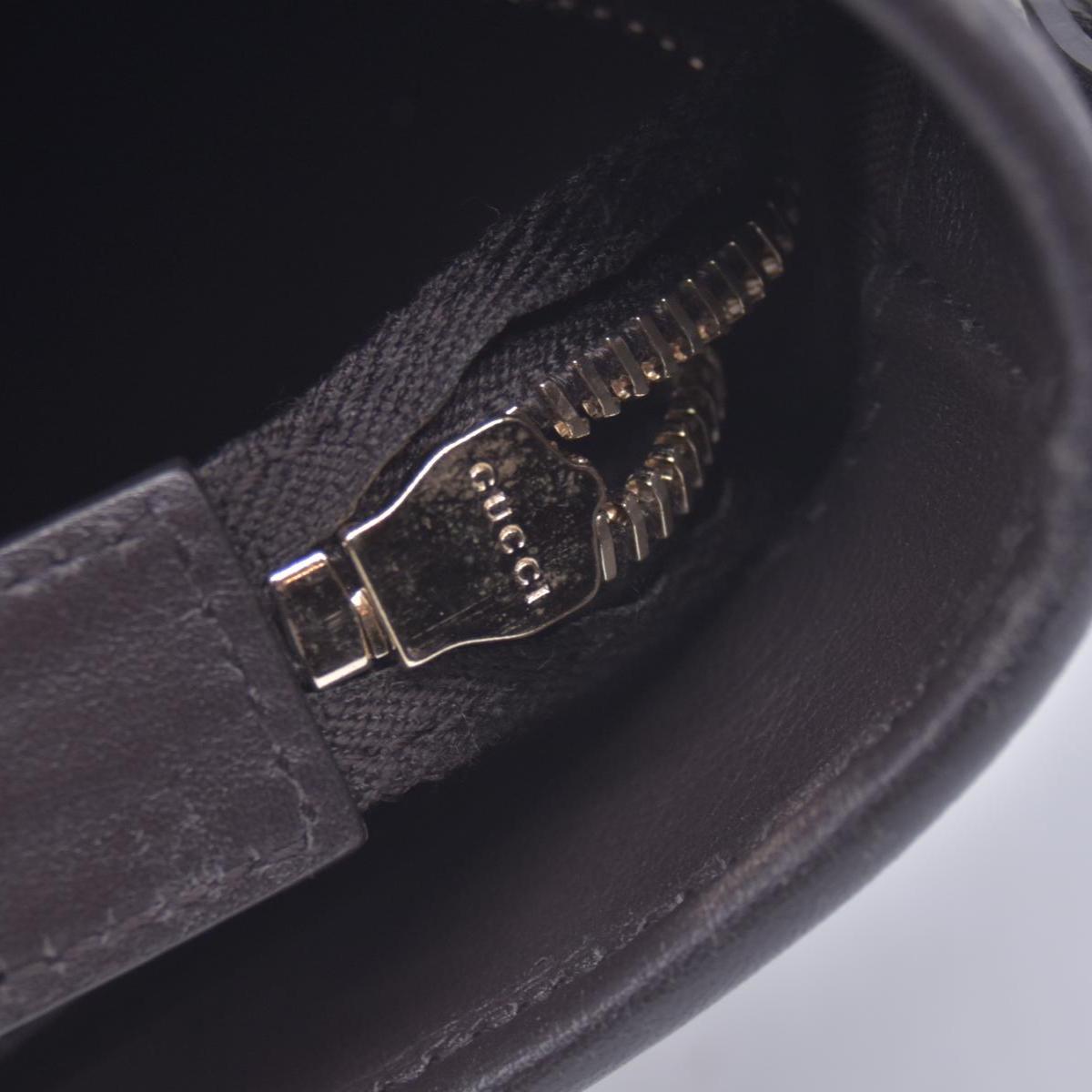 $1350 Gucci GG Supreme Monogram Medium Zippered Tote Dark Brown CONSIGNMENT 10021244