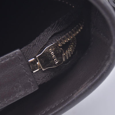$1350 Gucci GG Supreme Monogram Medium Zippered Tote Dark Brown CONSIGNMENT 10021244