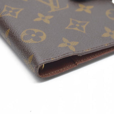 $505 Louis Vuitton Monogram Agenda PM Notebook Cover Brown SP1010