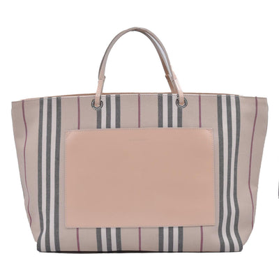 $1490 Burberry PVC Beige Tote CONSIGNMENT 10021249