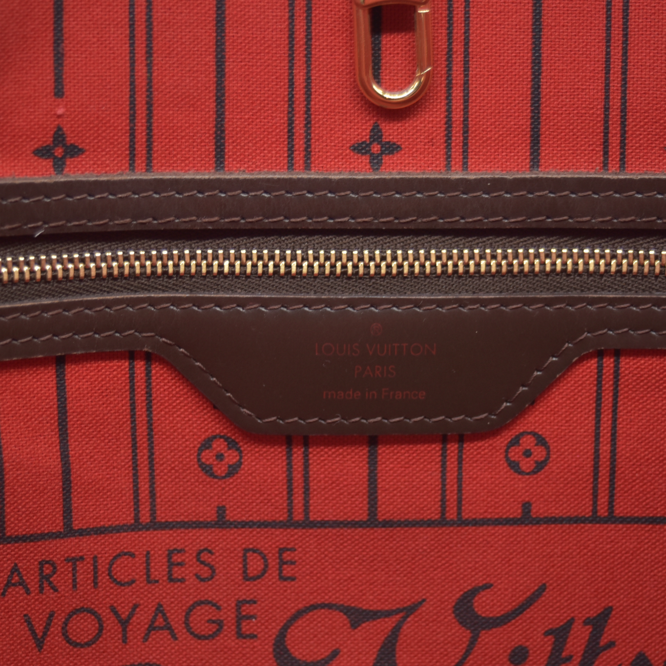 $2240 2008 Louis Vuitton Damier Ebene Neverfull MM SP2088