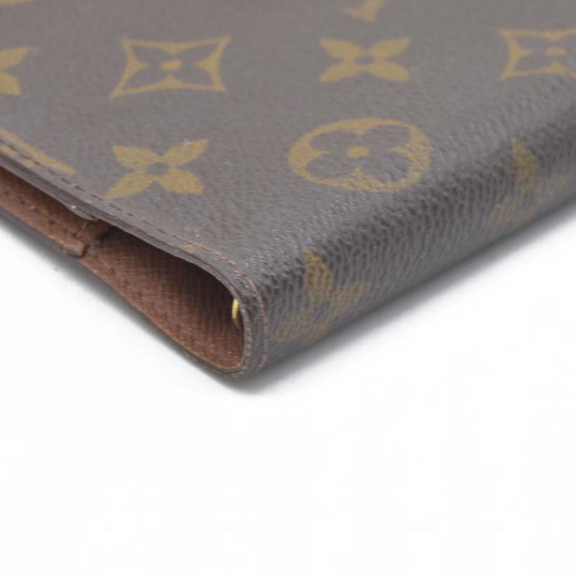 $505  Louis Vuitton Monogram Agenda PM Notebook Cover Brown CA0969