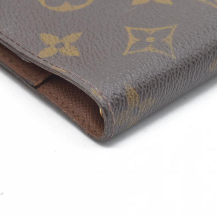 $505  Louis Vuitton Monogram Agenda PM Notebook Cover Brown CA0969