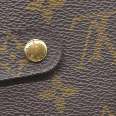 $505  Louis Vuitton Monogram Agenda PM Notebook Cover Brown CA0969