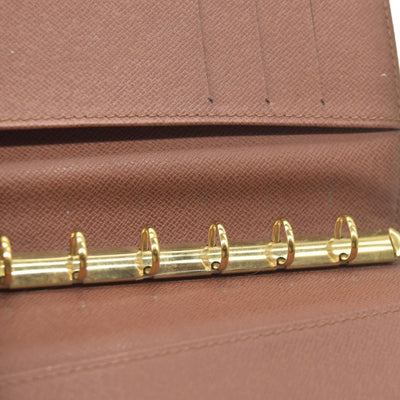 $505  Louis Vuitton Monogram Agenda PM Notebook Cover Brown CA0969