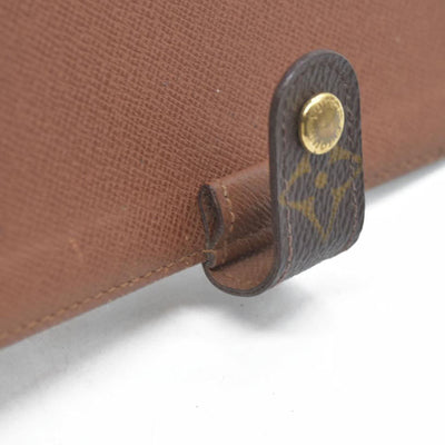 $505  Louis Vuitton Monogram Agenda PM Notebook Cover Brown CA0969
