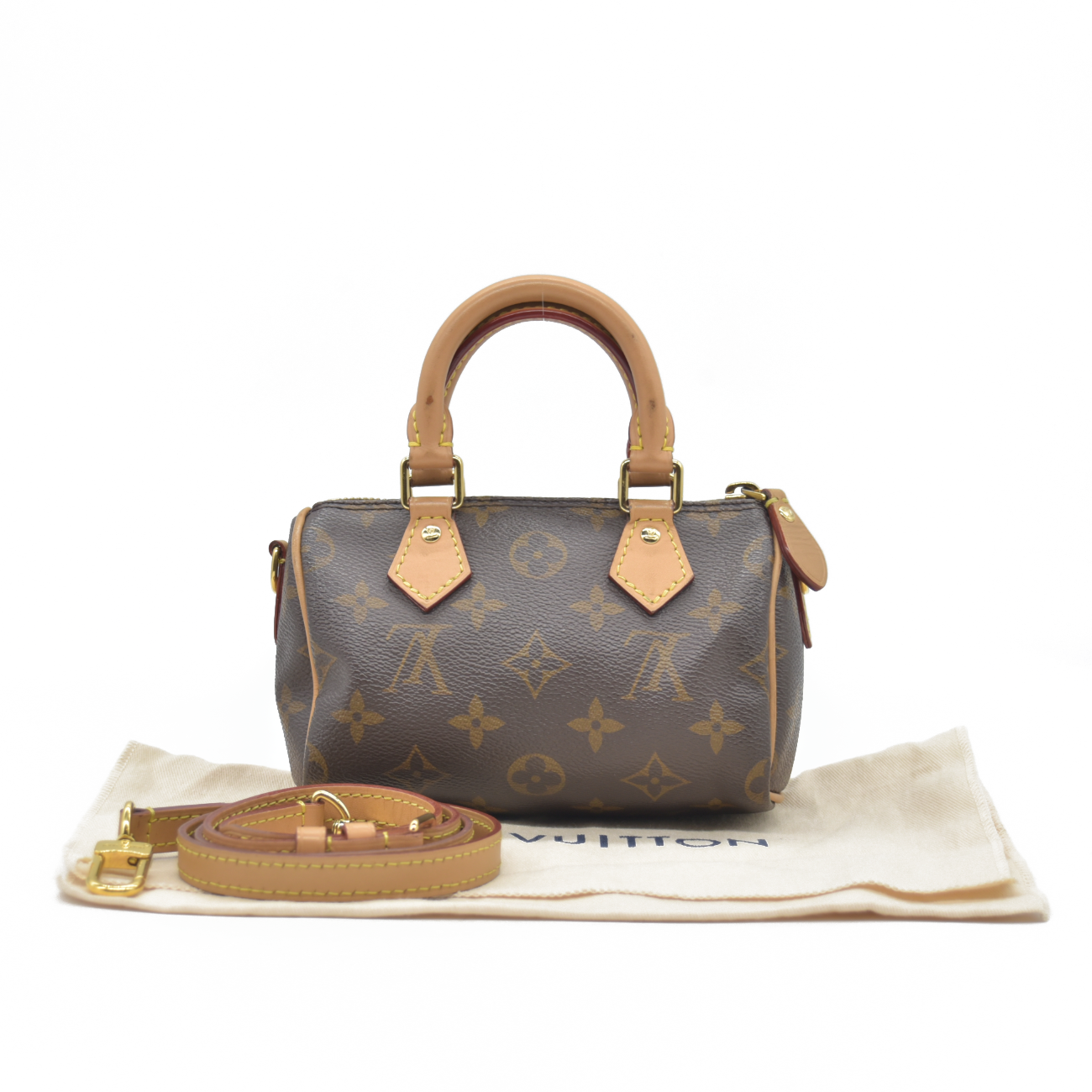 $1960 2022 Louis Vuitton Monogram Nano Speedy Bandouliere TY3212 10020484