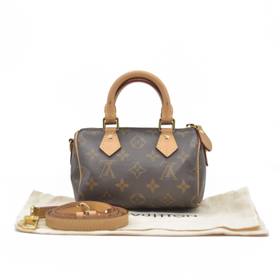 $1960 2022 Louis Vuitton Monogram Nano Speedy Bandouliere TY3212 10020484