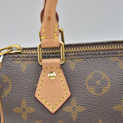 $1960 2022 Louis Vuitton Monogram Nano Speedy Bandouliere TY3212 10020484