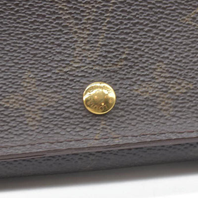 $560 Louis Vuitton Monogram Porte Monnaie Billets Tresor Bifold Wallet RA1906