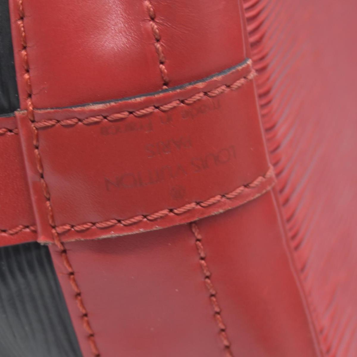 $3350 Louis Vuitton Epi Leather Noe Red and Black CONSIGNMENT