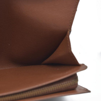 $560 Louis Vuitton Monogram Porte Monnaie Billets Tresor Bifold Wallet RA1906