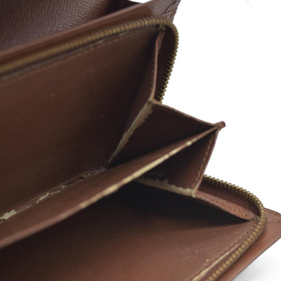 $560 Louis Vuitton Monogram Porte Monnaie Billets Tresor Bifold Wallet RA1906