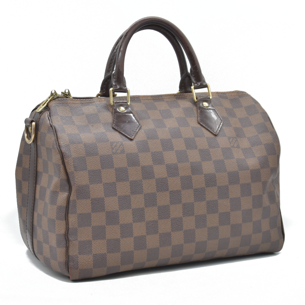 $2040 2012 Louis Vuitton Bandouliere Speedy 30 Damier Ebene SP2182