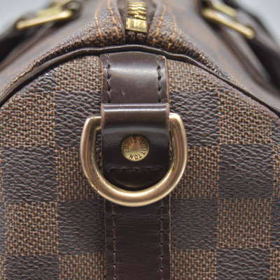 $2040 2012 Louis Vuitton Bandouliere Speedy 30 Damier Ebene SP2182