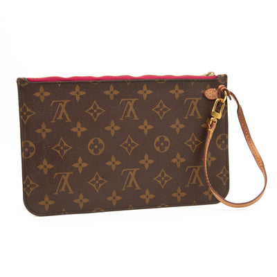 Louis Vuitton Monogram Neverfull MM GM Pochette Pivoine